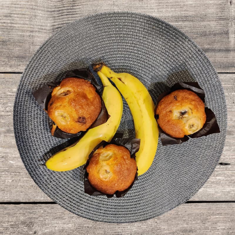 Banana-muffins